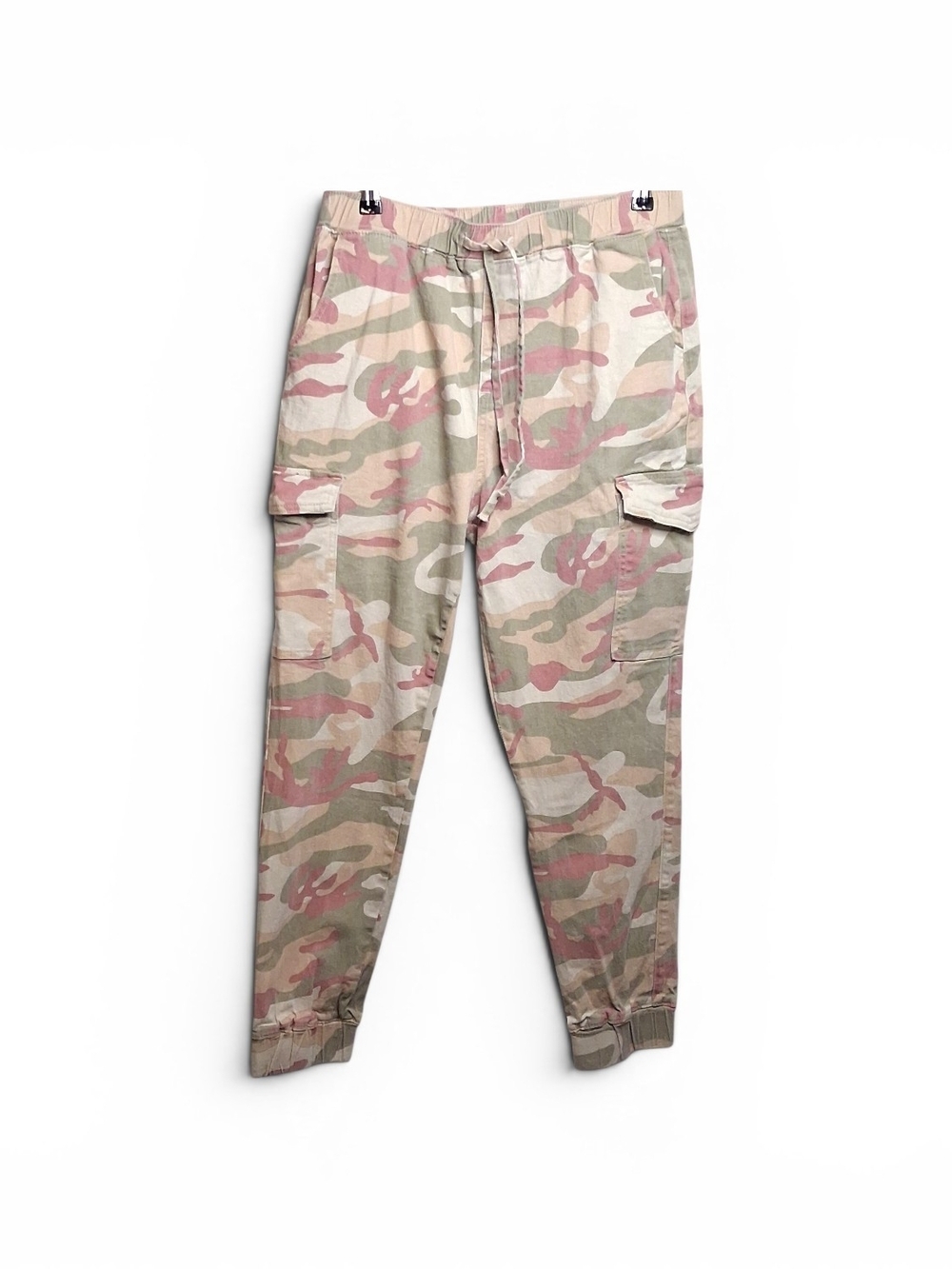 Almost Famous Pink Camo Cargo Jogger Pants XL Y2K Streetwear Hiking - Picture 3 of 10